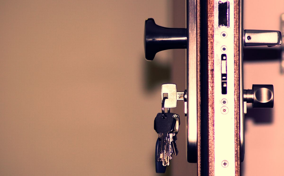 Serrure de porte et clés